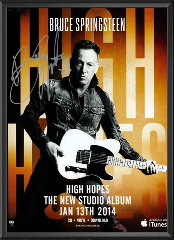 Bruce Springsteen - High Hopes Signed Print